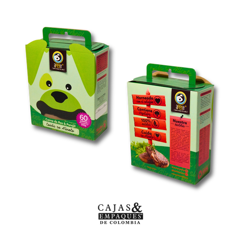 Caja Ecológica tipo Maletín | Apetit Mascotas S.A.S 14 cm x 6 cm x 16 cm