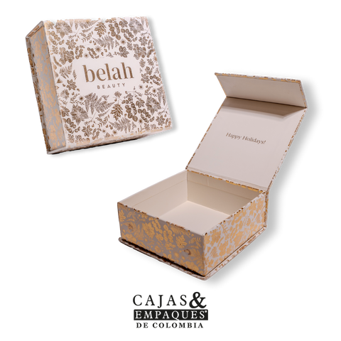 Caja de lujo tipo cajón | Belah Beauty 14 cm x 14 cm x 5,5 cm