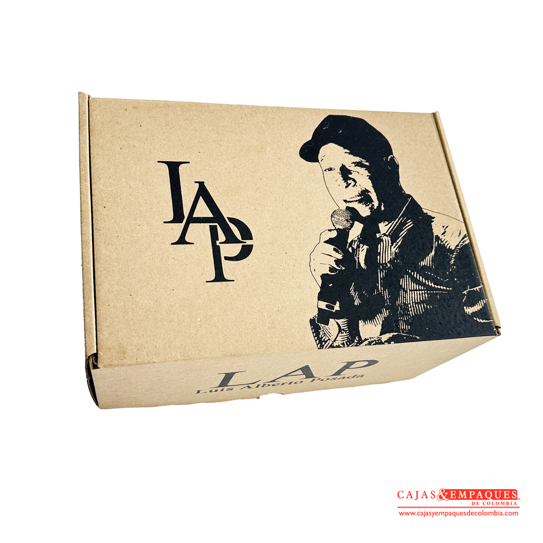 Imagen destacada de Caja plegadiza microcorrugado | Luis Alberto Posada - 26,5x17,8x13 cm