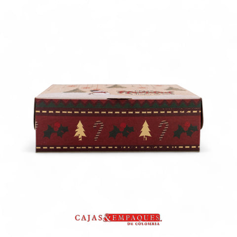 Caja ecológica plegadiza 15x11x5cm navidad con estampado Cajas y Empaques de Colombia