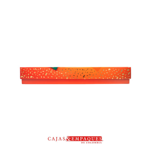 -Caja ecológica tapa y base 27x18x4 cm navidad roja Cajas y Empaques de Colombia