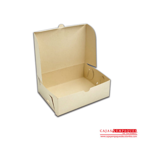 Caja ecológica plegadiza 15x11x5 cm crema Cajas y Empaques de Colombia