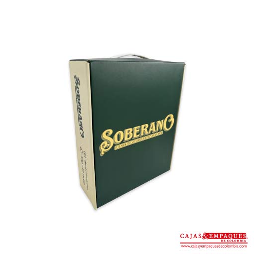 Imagen destacada de Caja plegadiza microcorrugado | Soberano Licores 26x33x10 cm