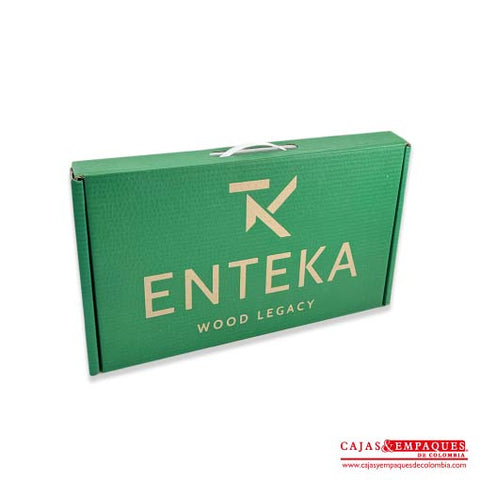 Imagen destacada de Caja plegadiza maletín corrugado 720 | Enteka Taller de Madera 58.4x33.6x6 cm