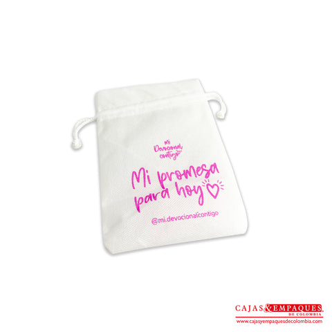Imagen destacada de Bolsas de tela no tejida | Mi Devocional Contigo 12x17 cm