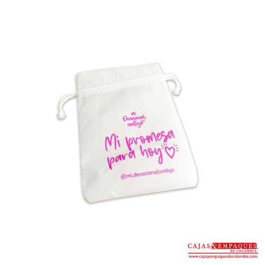 Imagen destacada de Bolsas de tela no tejida | Mi Devocional Contigo 12x17 cm