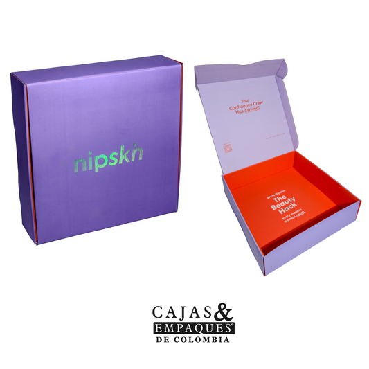 Caja Plegadiza Microcorrugado | Nipskin 30x30x8