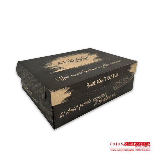 Imagen destacada de Caja plegadiza | A Fuego Resto-Bar 20x15.5x7 cm