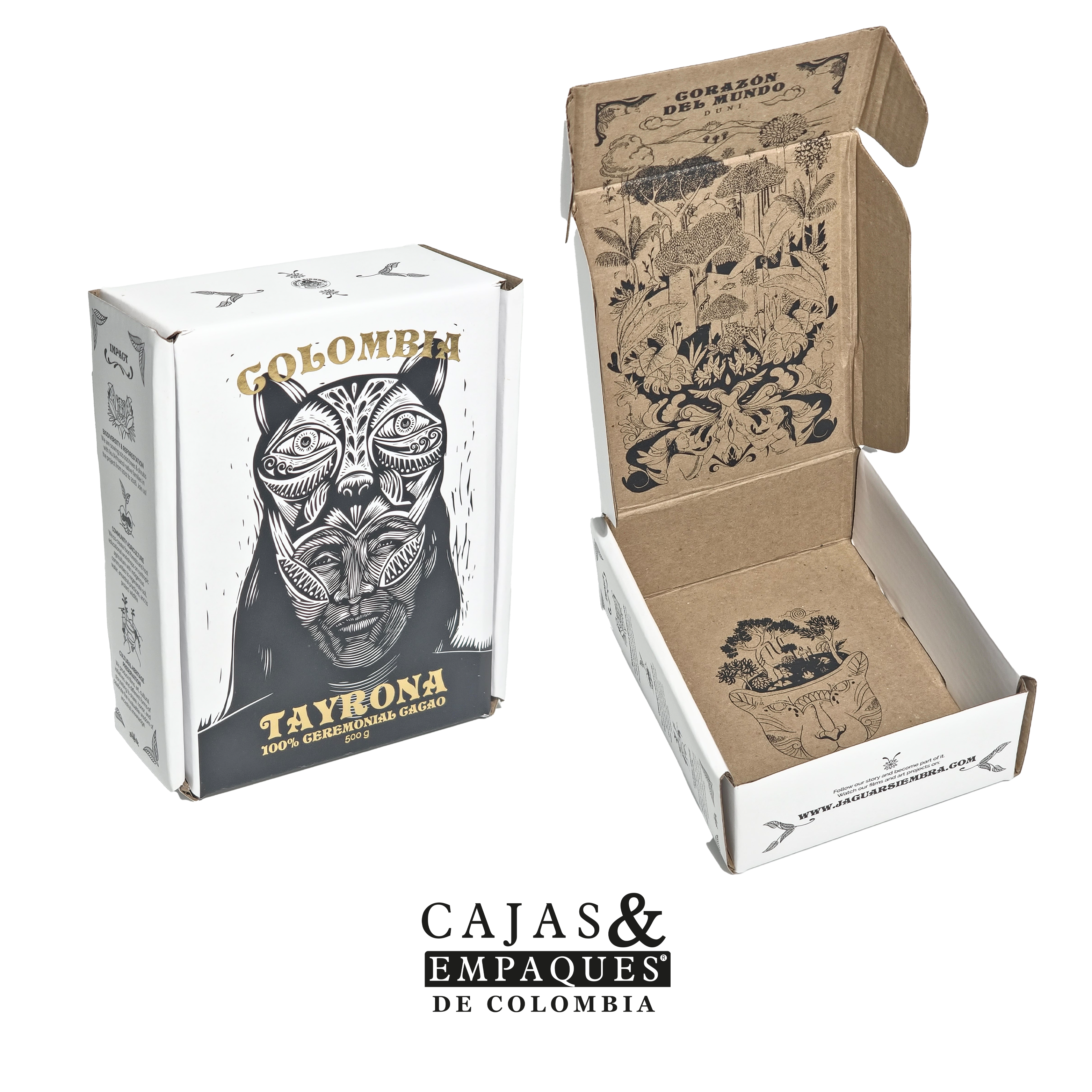 Caja plegadiza ecológica | JaguarSiembra 11 cm x 14 cm x 5 cm