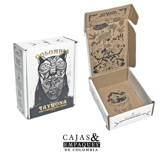 Caja plegadiza ecológica | JaguarSiembra 11 cm x 14 cm x 5 cm