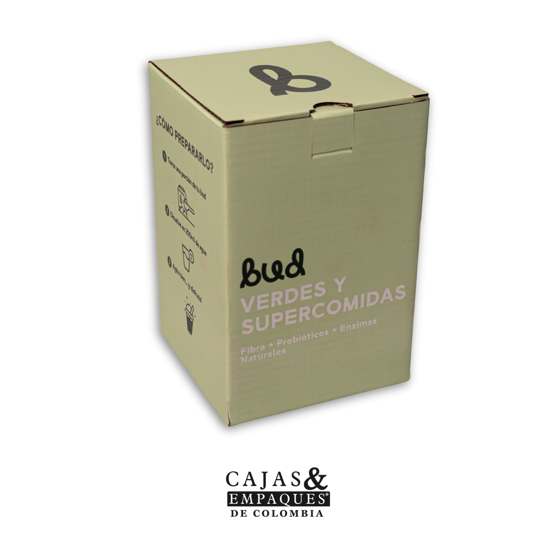 Caja tipo solapa | The Bud Col 9,6 x 9,6 x 14,4 cm