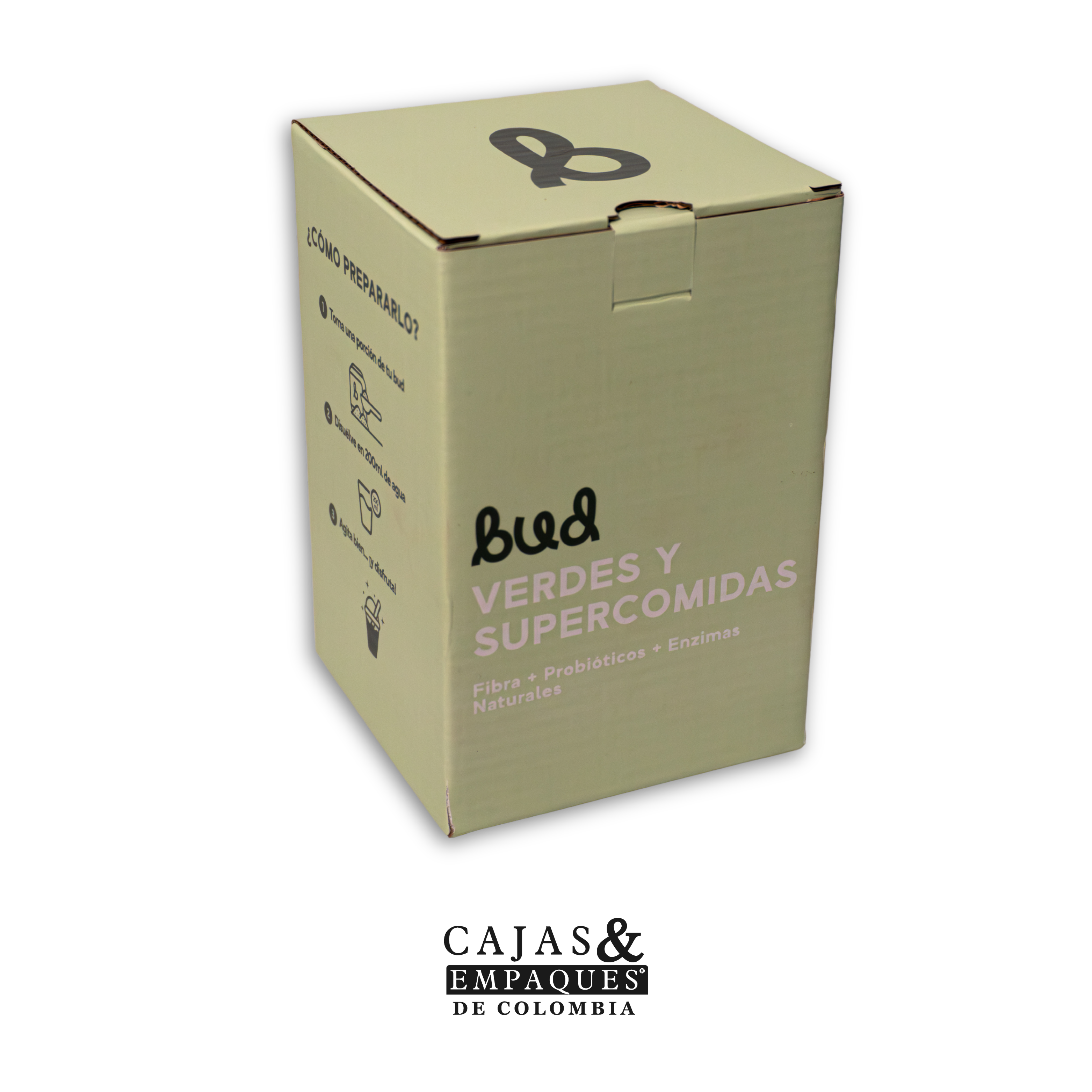 Caja tipo solapa | The Bud Col 9,6 x 9,6 x 14,4 cm