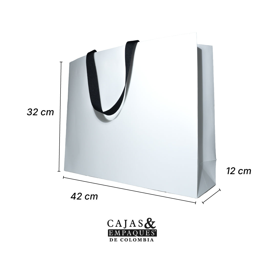 Bolsa de lujo 42x12x32 cm Blanca