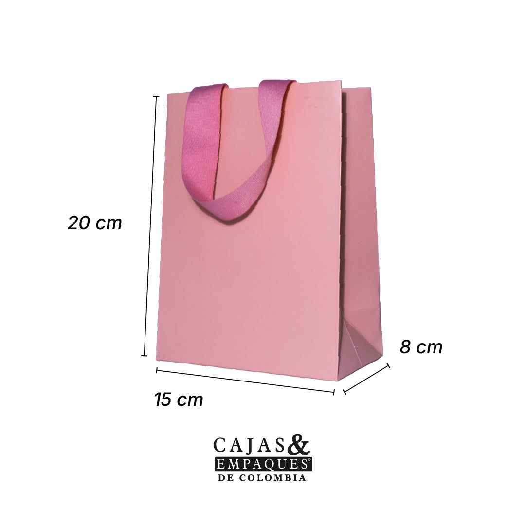 Luxury bag 15x8x20 cm Pink
