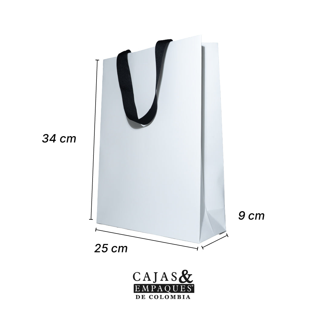 Bolsa de lujo 25x9x34 cm Blanca