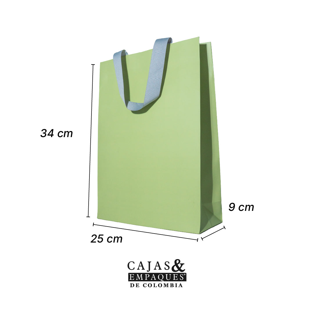 Bolsa ecológica 25x9x34 cm Verde