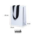 Bolsa de lujo 15x8x20 cm Blanca