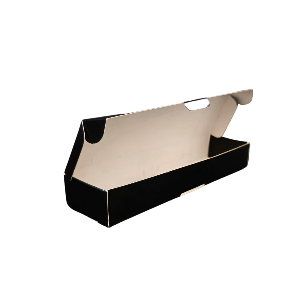 Caja ecológica plegadiza 20x6.5x3 cm negra Cajas y Empaques de Colombia