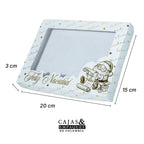 Caja ecológica tapa y base 20x15x3 cm blanco - Santa