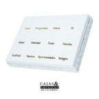 Caja ecológica tapa y base 20x15x3 cm blanco - Santa