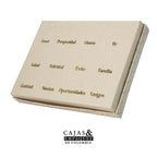 Caja ecológica tapa y base 20x15x3 cm crema - Santa