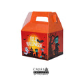 Caja ecológica tipo maletín 11.3x9x9.7 cm naranja