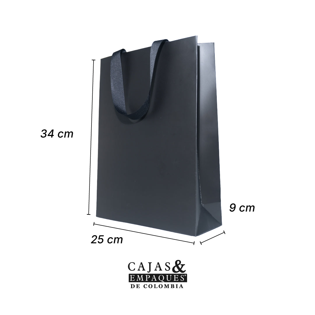 Luxury bag 25x9x34 cm Black