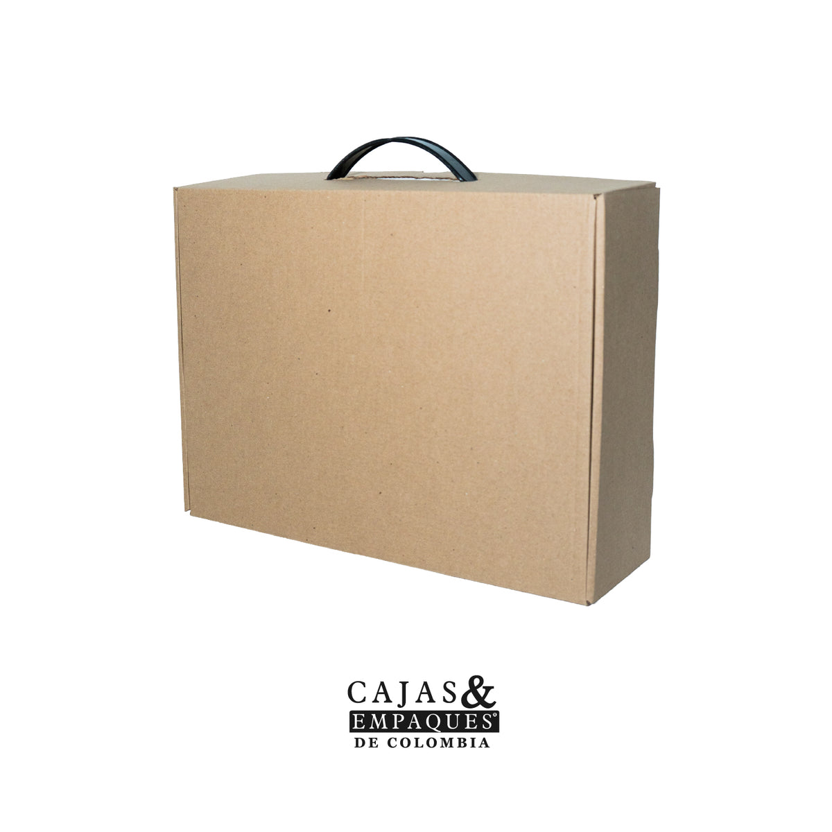 Caja ecológica plegadiza 35x26x10cm micro-corrugado con agarradera