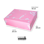 Eco-friendly box with black glossy 10x10x4 cm slip lid