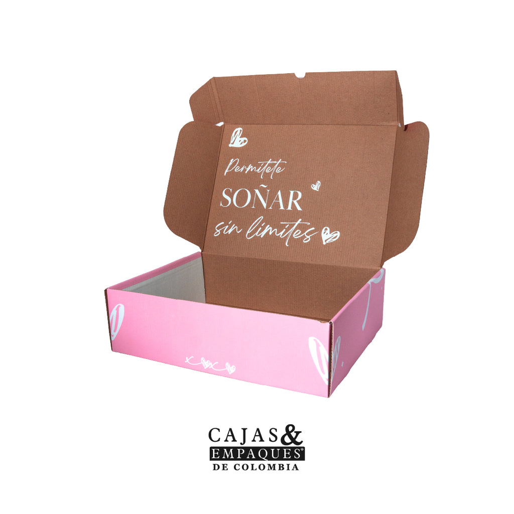 Eco-friendly box with black glossy 10x10x4 cm slip lid