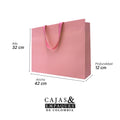 Bolsa de lujo 42x12x32 cm Rosada