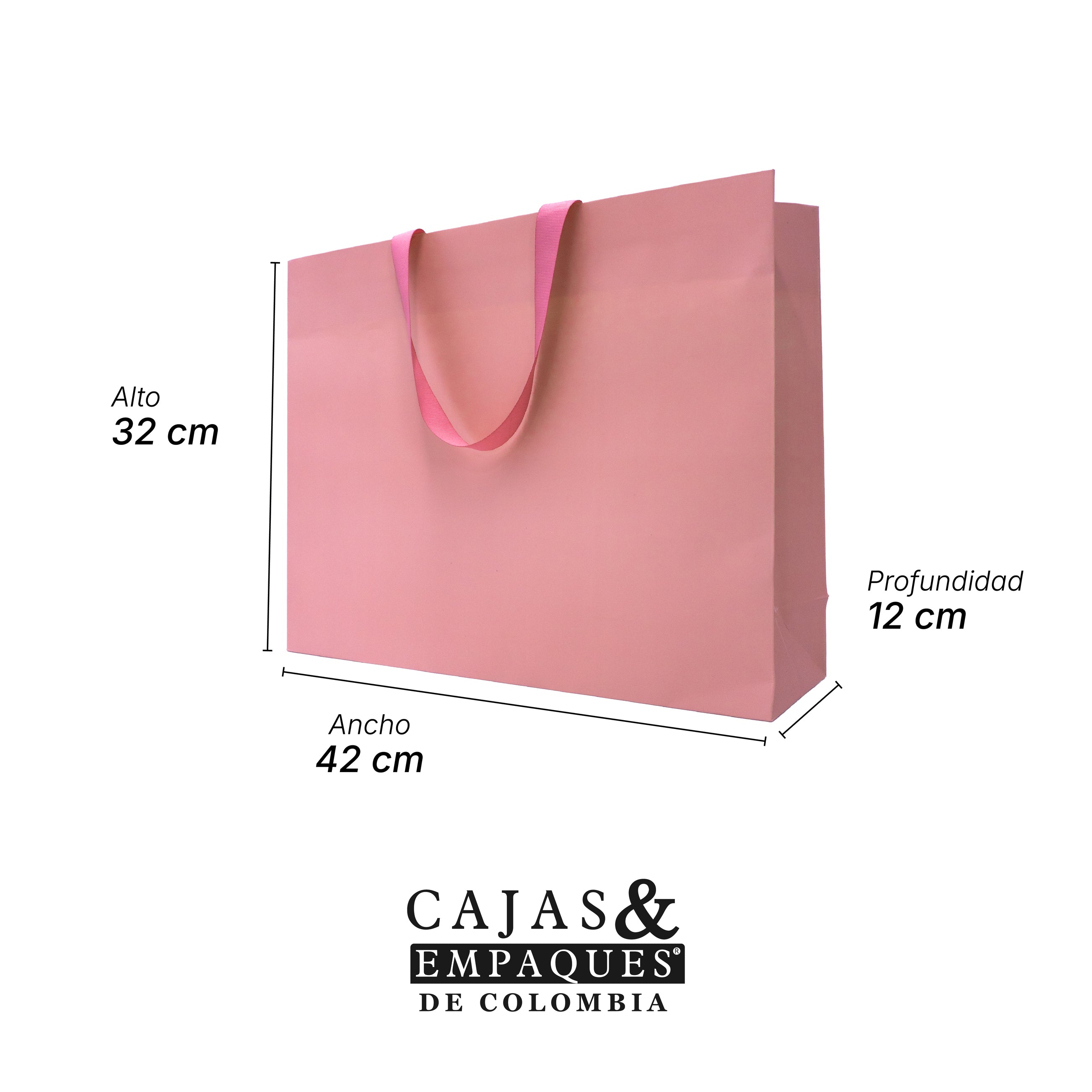 Bolsa de lujo 42x12x32 cm Rosada