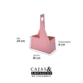 Ancheta pequeña 16x8x24 cm Rosa