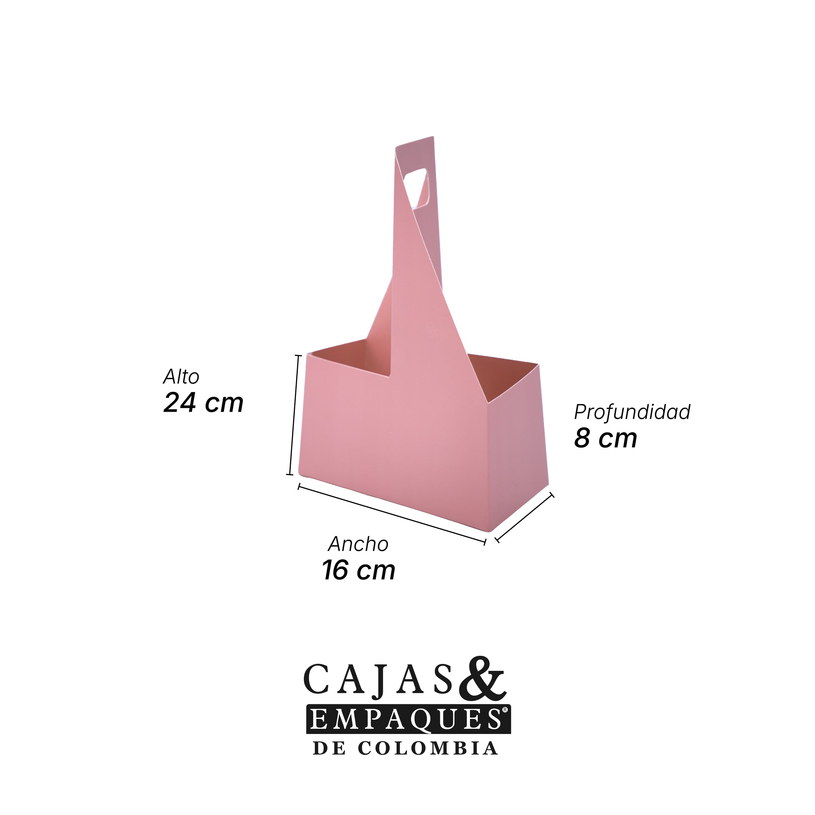 Ancheta pequeña 16x8x24 cm Rosa
