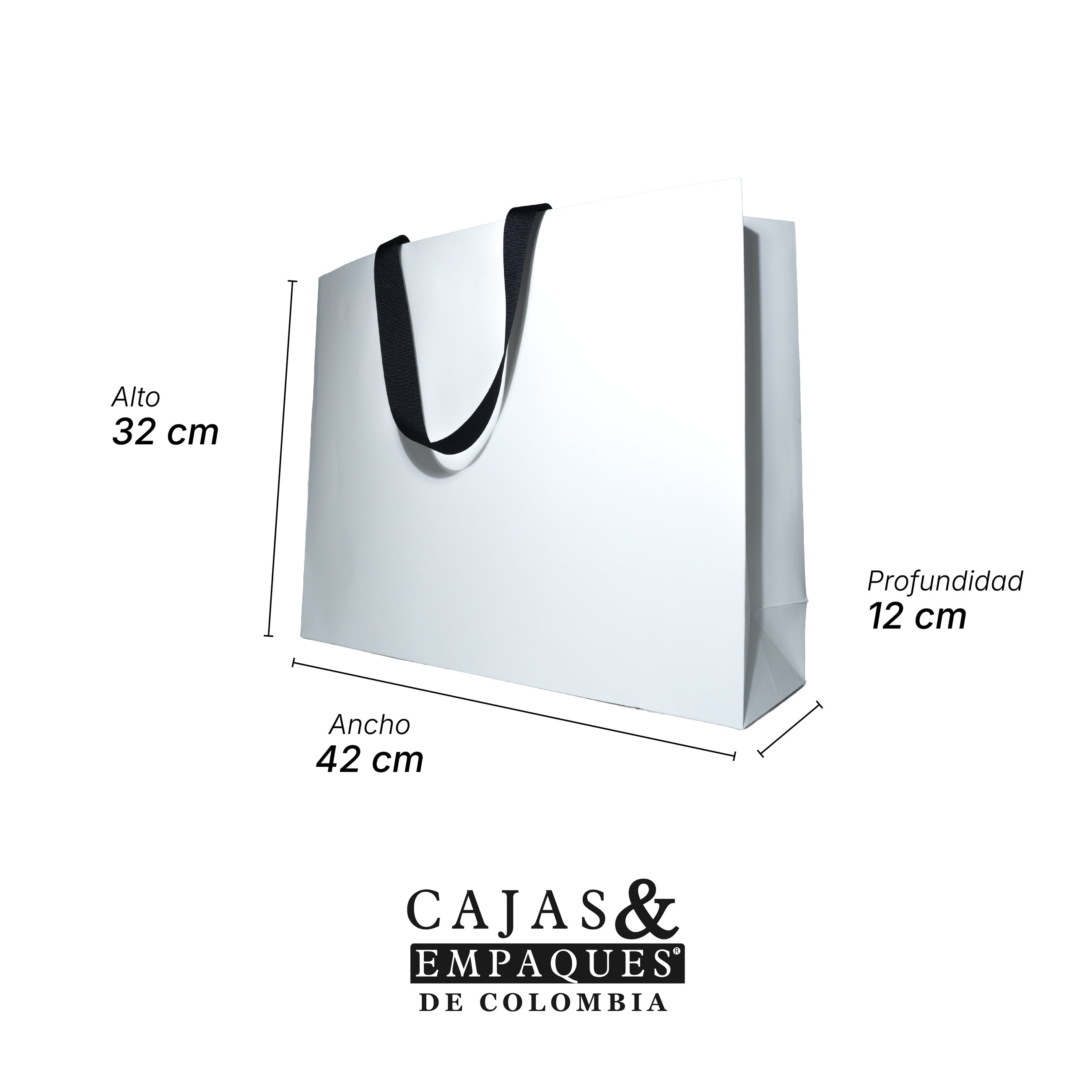 Bolsa de lujo 42x12x32 cm Blanca