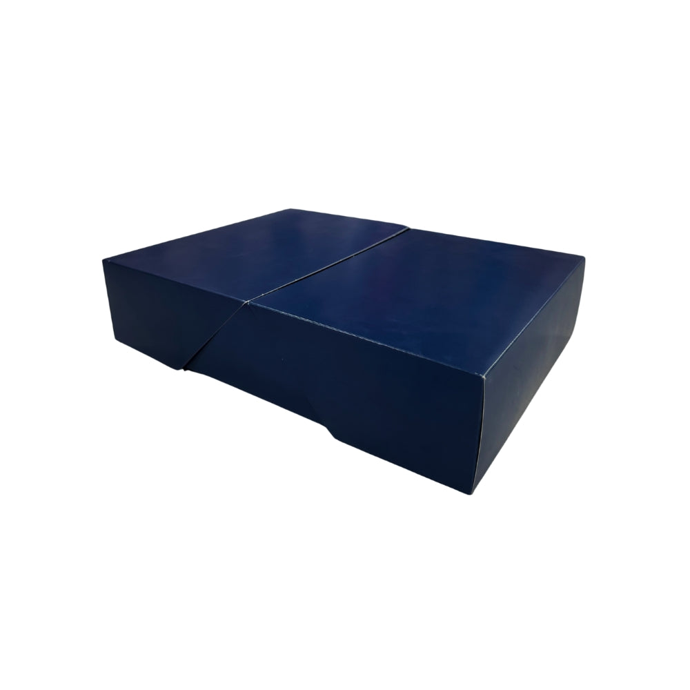 Caja ecológica funda tipo mesa desayuno 35x26x8 cm azul Cajas y Empaques de Colombia