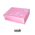 Eco-friendly box with black glossy 10x10x4 cm slip lid