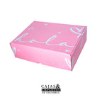 Eco-friendly box with black glossy 10x10x4 cm slip lid