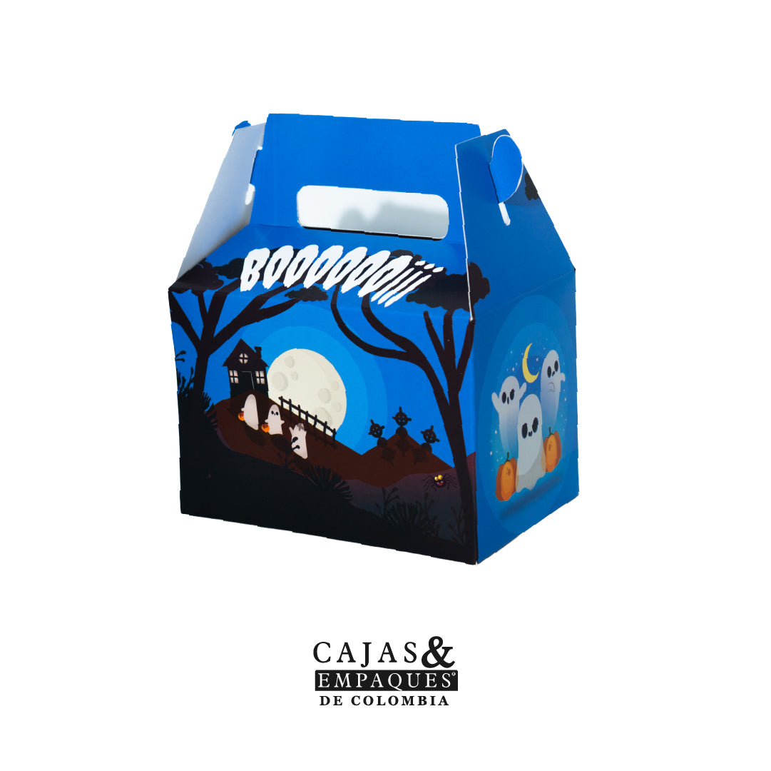 Eco-friendly briefcase-style box 11.3x9x9.7 cm orange