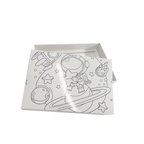 Caja ecológica tapa y base infantil 27x18x4 cm blanco niño Cajas y Empaques de Colombia