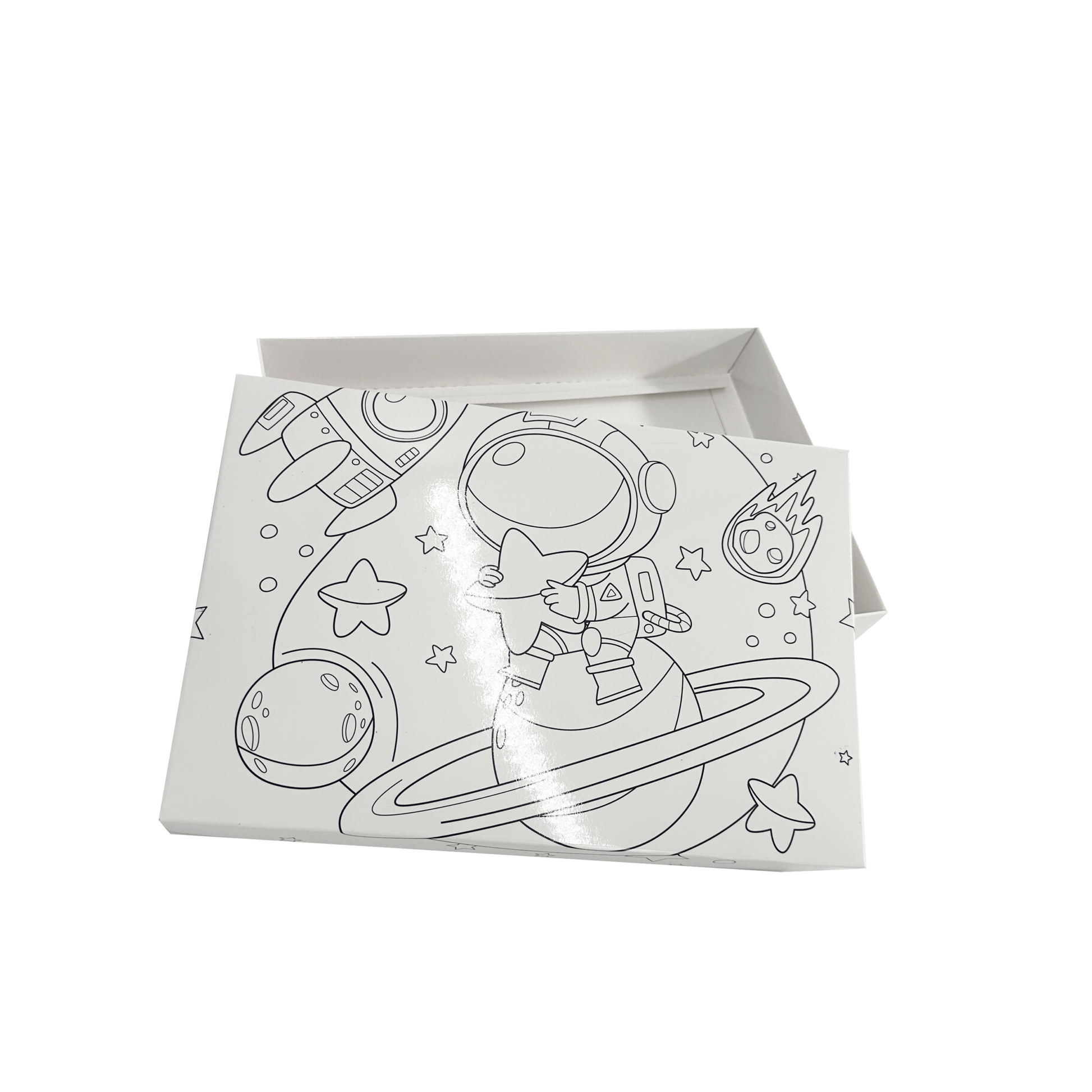 Caja ecológica tapa y base infantil 27x18x4 cm blanco niño Cajas y Empaques de Colombia