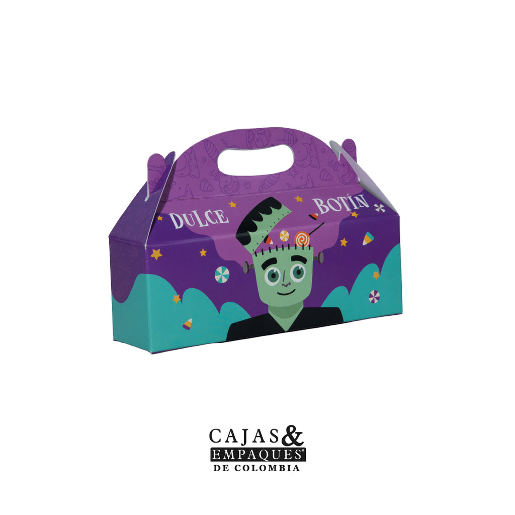 Caja ecológica tipo maletín 15x4x5.2 cm Monstruos