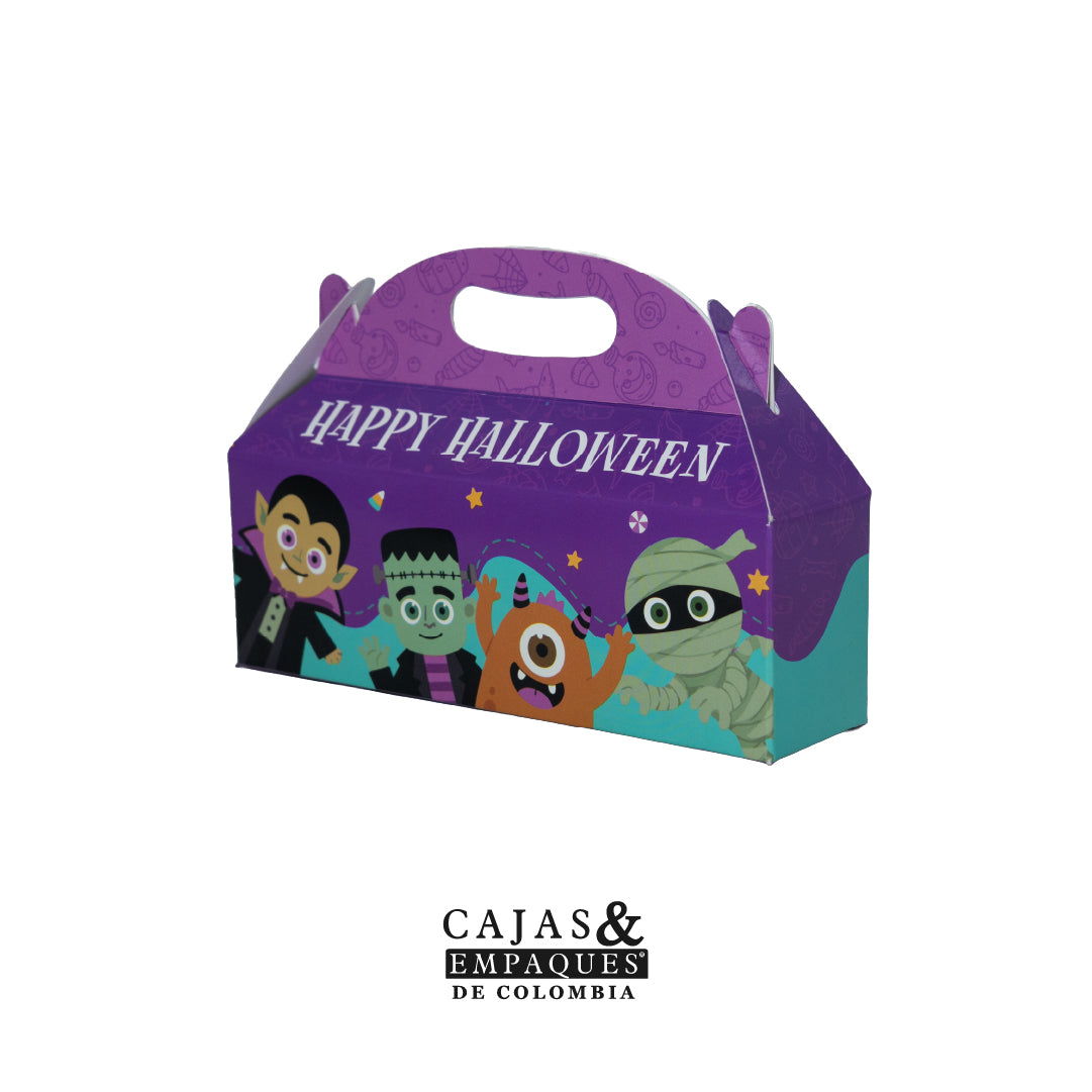 Caja ecológica tipo maletín 15x4x5.2 cm Monstruos