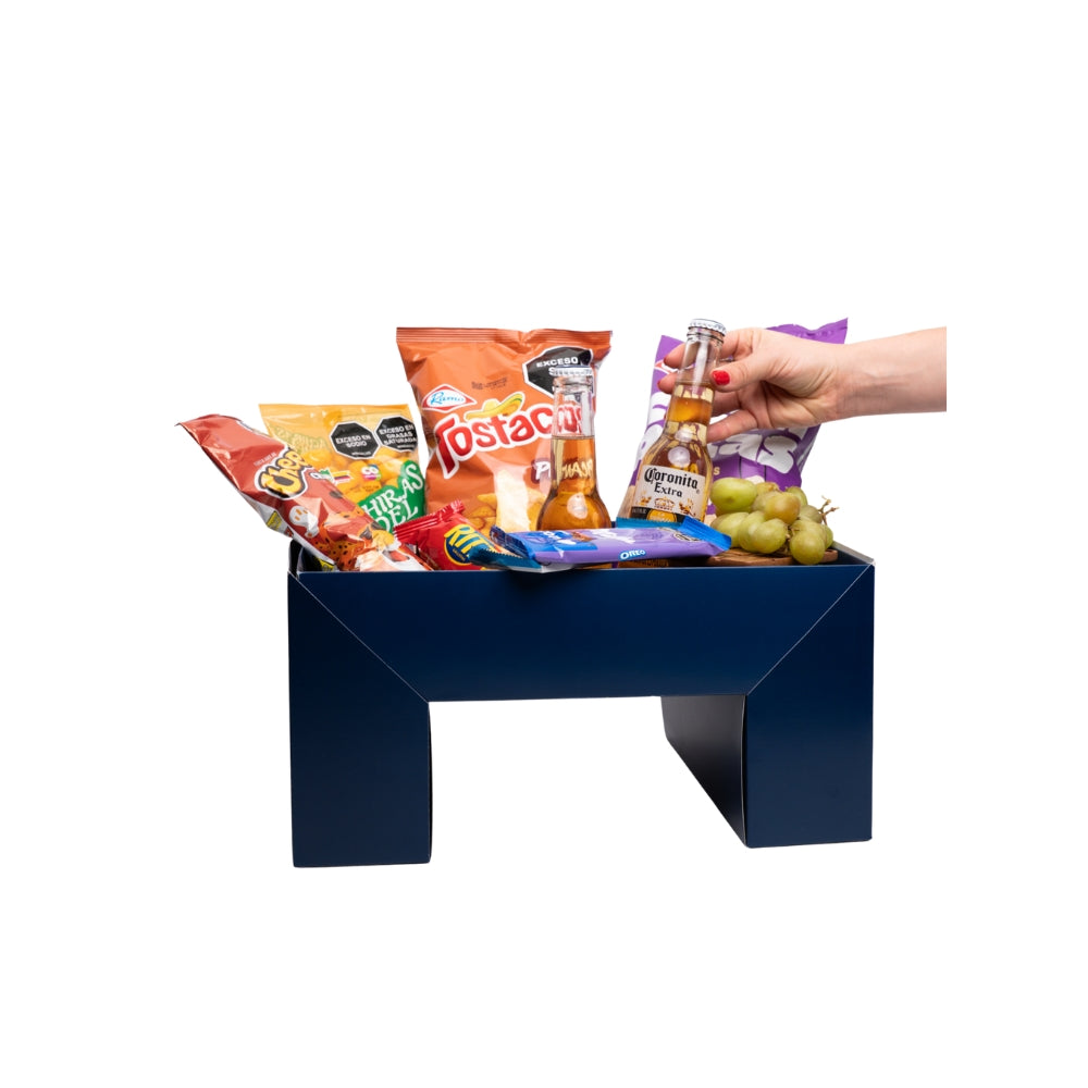 Caja ecológica funda tipo mesa desayuno 35x26x8 cm azul Cajas y Empaques de Colombia