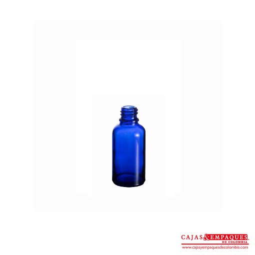 Envase de Vidrio Azul Cobalto 30 ml Cajas y Empaques de Colombia