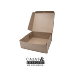 Caja plegadiza 35x35x12 cm café