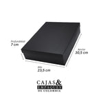 Black Eco-Friendly Lid and Base Box 30.5x23.5x7 cm