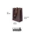 Bolsa de lujo 15x8x20 cm Café