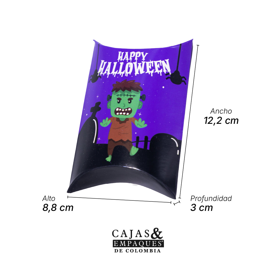 Caja Ecológica tipo Cojín 12.2x8.8x3 cm Frankenstein