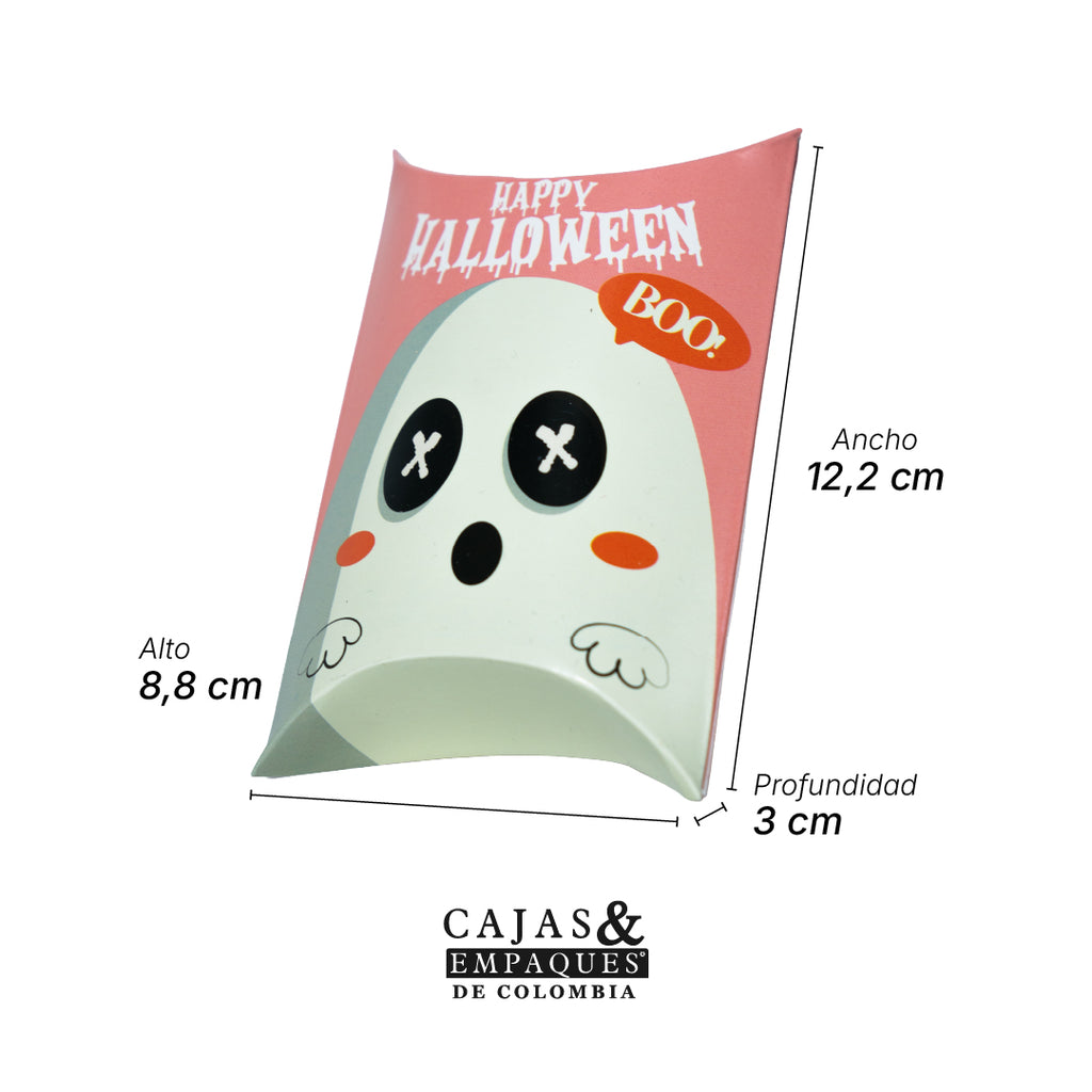 Caja Ecológica tipo Cojín 12.2x8.8x3 cm Fantasmita
